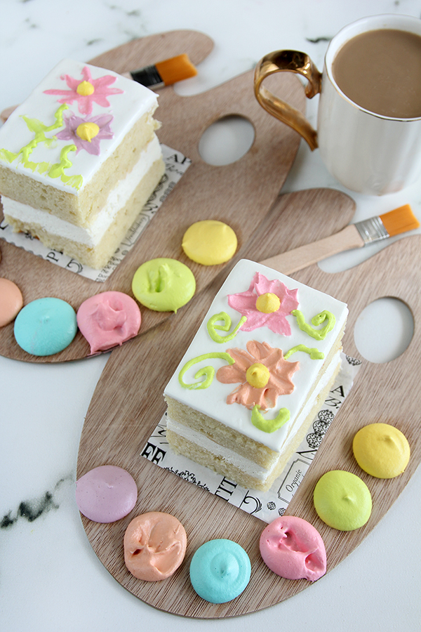 עוגת וניל וקרם חמאה - לצביעה עצמית