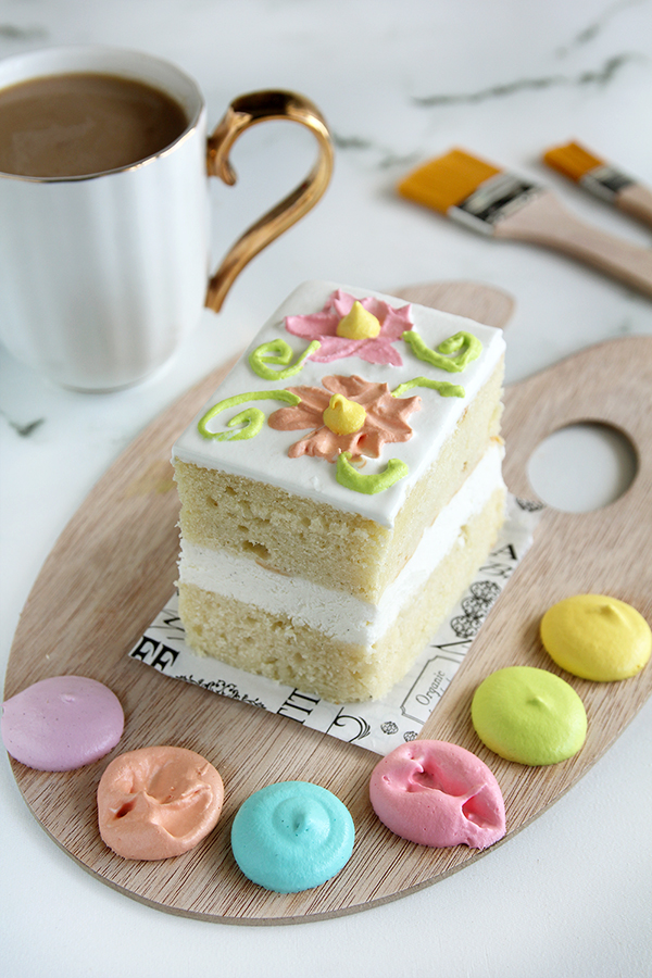 עוגת וניל וקרם חמאה - לצביעה עצמית