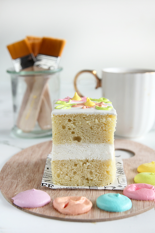 עוגת וניל וקרם חמאה - לצביעה עצמית