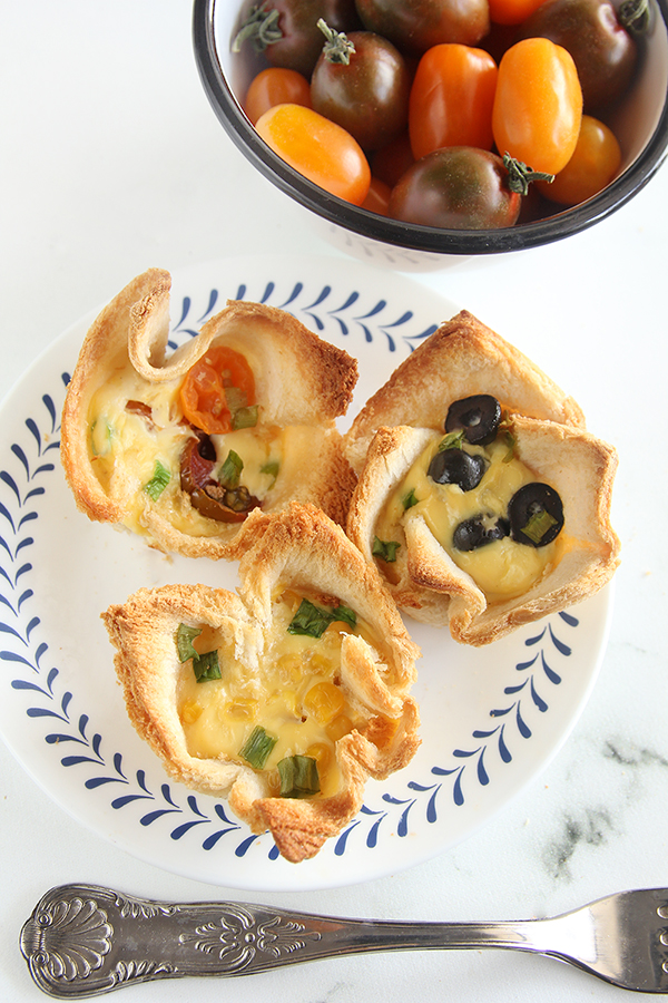 פשטידות אישיות בקלתית פרוסת לחם 